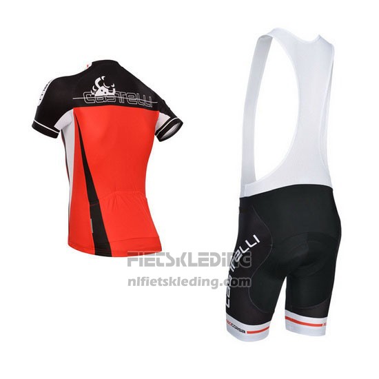2014 Fietskleding Castelli Rood en Zwart Korte Mouwen en Koersbroek