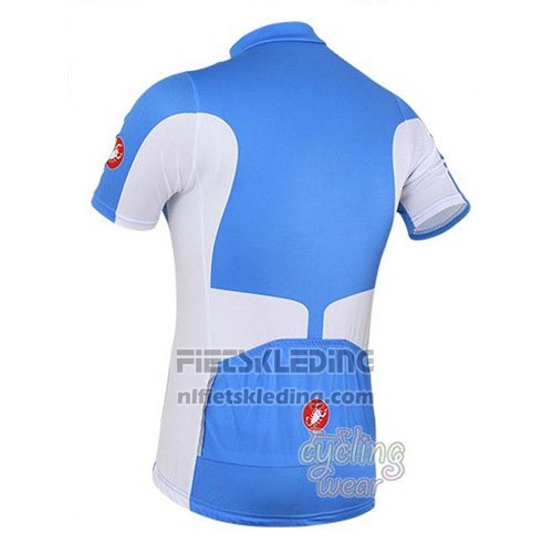 2016 Fietskleding Castelli Blauw en Wit Korte Mouwen en Koersbroek
