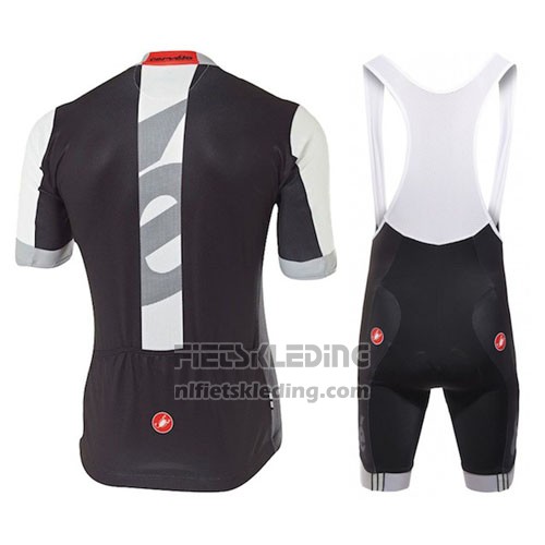 2016 Fietskleding Castelli Cervelo en Wit en Grijs Korte Mouwen en Koersbroek