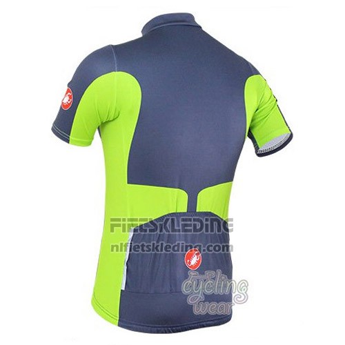 2016 Fietskleding Castelli Grijs en Groen Korte Mouwen en Koersbroek