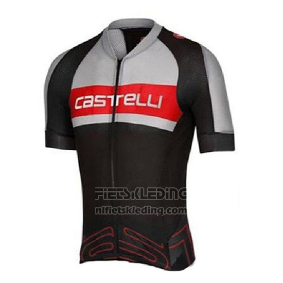 2016 Fietskleding Castelli Grijs en Zwart Korte Mouwen en Koersbroek