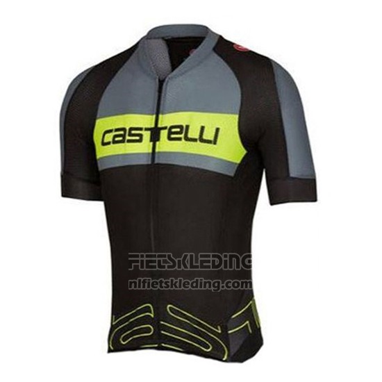 2016 Fietskleding Castelli Groen en Grijs Korte Mouwen en Koersbroek