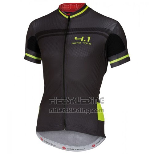 2016 Fietskleding Castelli Zwart en Groen Korte Mouwen en Koersbroek