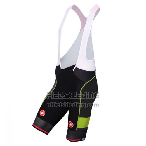 2016 Fietskleding Castelli Zwart en Groen Korte Mouwen en Koersbroek