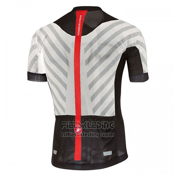 2017 Fietskleding Castelli Aero Race Wit en Zwart Korte Mouwen en Koersbroek