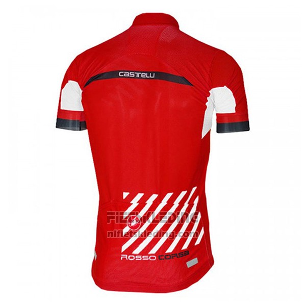 2017 Fietskleding Castelli Free AR Rood Korte Mouwen en Koersbroek