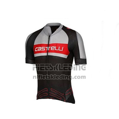 2017 Fietskleding Castelli Grijs en Zwart Korte Mouwen en Koersbroek