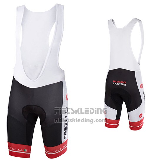 2017 Fietskleding Castelli Zwart en Wit Korte Mouwen en Koersbroek