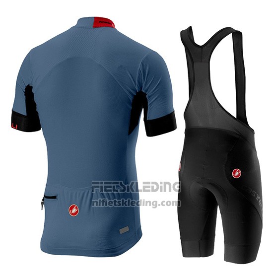 2019 Fietskleding Castelli Aero Race Blauw Korte Mouwen en Koersbroek