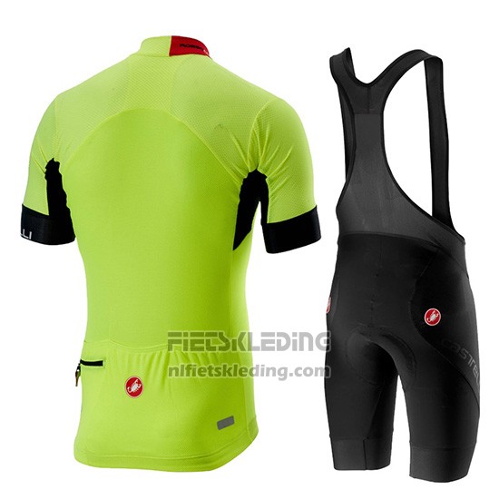 2019 Fietskleding Castelli Aero Race Groen Korte Mouwen en Koersbroek