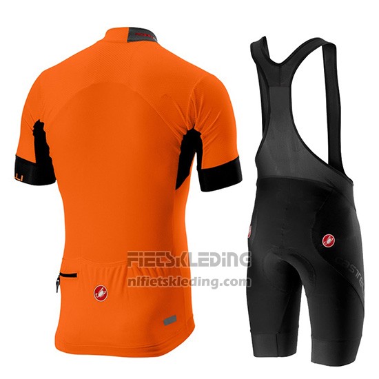 2019 Fietskleding Castelli Aero Race Oranje Korte Mouwen en Koersbroek