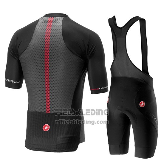2019 Fietskleding Castelli Aero Race Zwart Korte Mouwen en Koersbroek