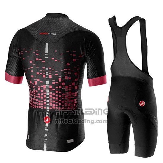 2019 Fietskleding Castelli Climber's 2.0 Zwart Roze Korte Mouwen en Koersbroek