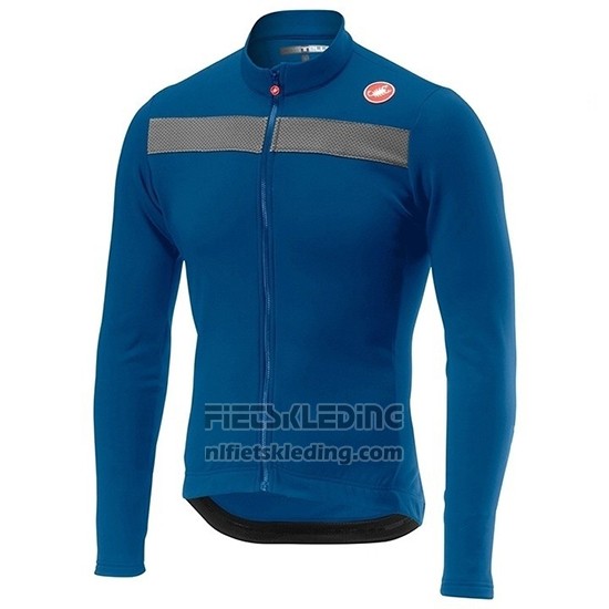 2019 Fietskleding Castelli Puro 3 Blauw Zwart Lange Mouwen en Koersbroek