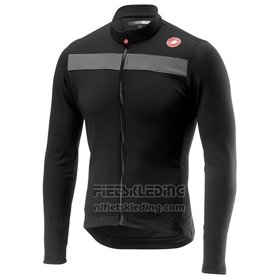 2019 Fietskleding Castelli Puro 3 Grijs Zwart Lange Mouwen en Koersbroek