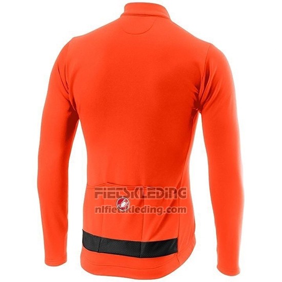 2019 Fietskleding Castelli Puro 3 Oranje Zwart Lange Mouwen en Koersbroek