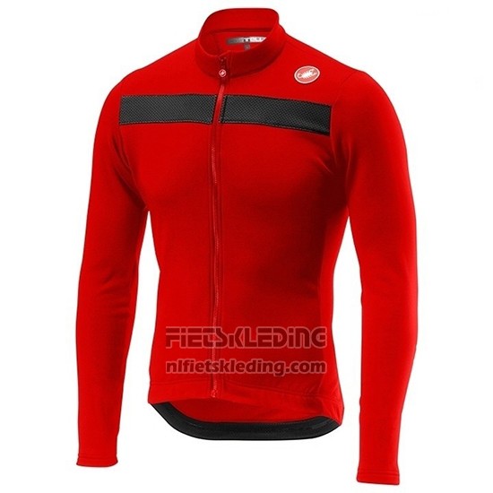2019 Fietskleding Castelli Puro 3 Rood Zwart Lange Mouwen en Koersbroek