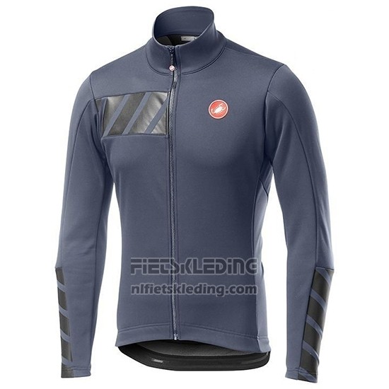 2019 Fietskleding Castelli Raddoppia 2 Grijs Zilver Lange Mouwen en Koersbroek