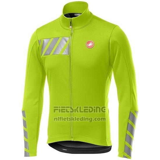 2019 Fietskleding Castelli Raddoppia 2 Groen Zilver Lange Mouwen en Koersbroek