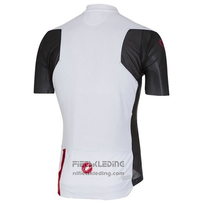 2020 Fietskleding Castelli Zwart Wit Rood Korte Mouwen en Koersbroek
