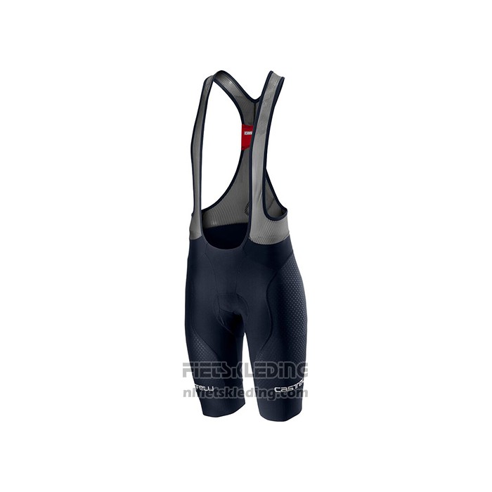 2021 Fietskleding Castelli Diep Zwart Blauw Korte Mouwen en Koersbroek
