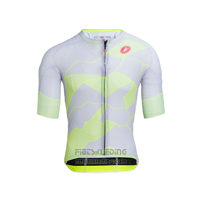 2021 Fietskleding Castelli Lichte Geel Wit Korte Mouwen en Koersbroek