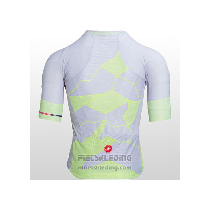 2021 Fietskleding Castelli Lichte Geel Wit Korte Mouwen en Koersbroek