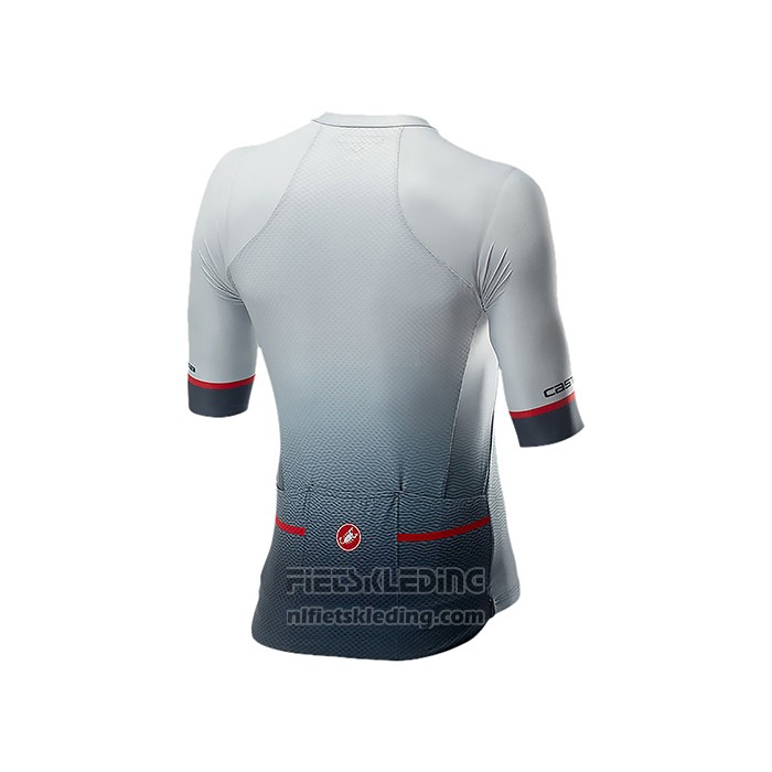 2021 Fietskleding Castelli Zwart Grijs Wit Korte Mouwen en Koersbroek