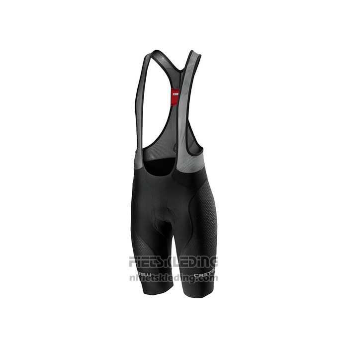 2021 Fietskleding Castelli Zwart Grijs Wit Korte Mouwen en Koersbroek