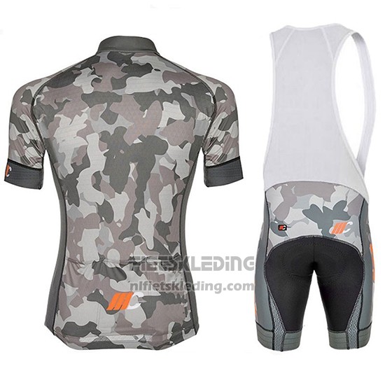 2018 Fietskleding Cipollini Prestig Camo Camouflage Oranje Korte Mouwen en Koersbroek