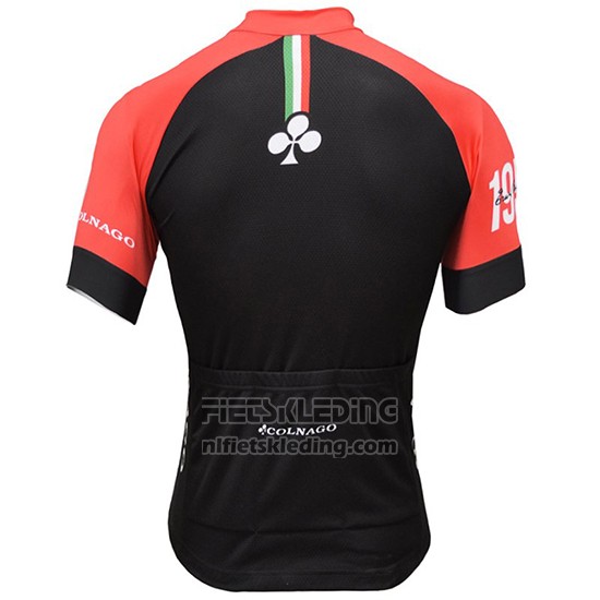 2019 Fietskleding Colnago Wit Zwart Rood Korte Mouwen en Koersbroek