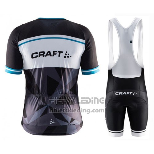 2016 Fietskleding Craft Blauw en Zwart Korte Mouwen en Koersbroek