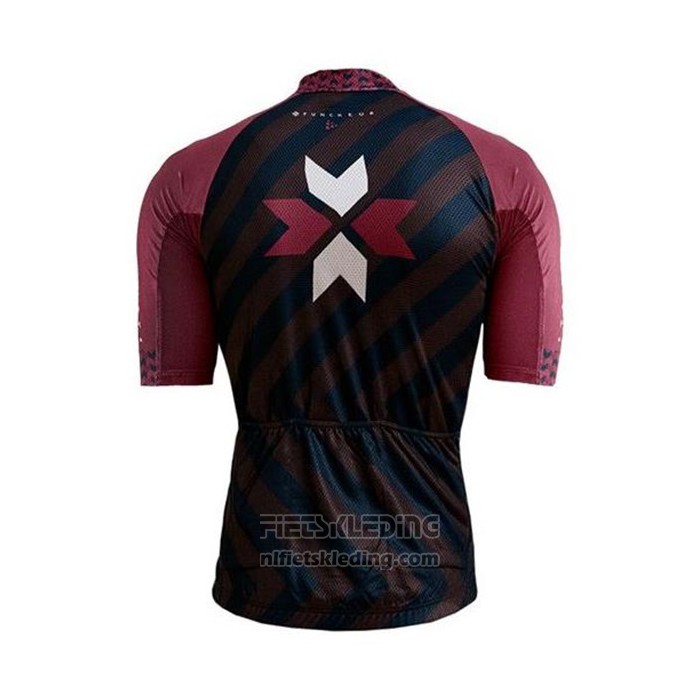 2020 Fietskleding Craft Donker Blauw Rood Korte Mouwen en Koersbroek