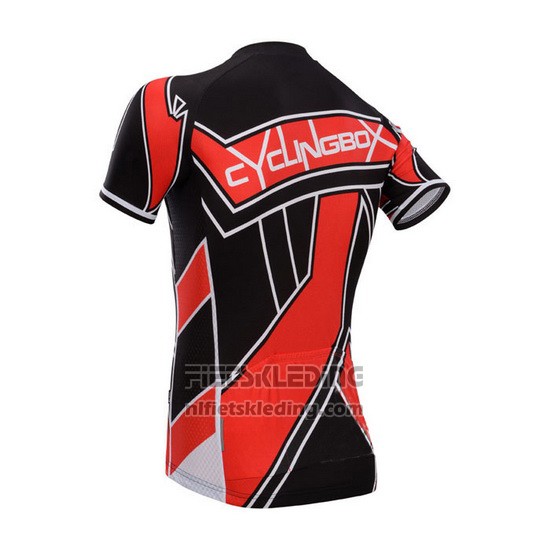 2014 Fietskleding Fox Cyclingbox Rood en Zwart Korte Mouwen en Koersbroek