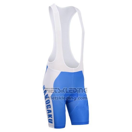 2014 Fietskleding Fox Cyclingbox Wit en Blauw Korte Mouwen en Koersbroek