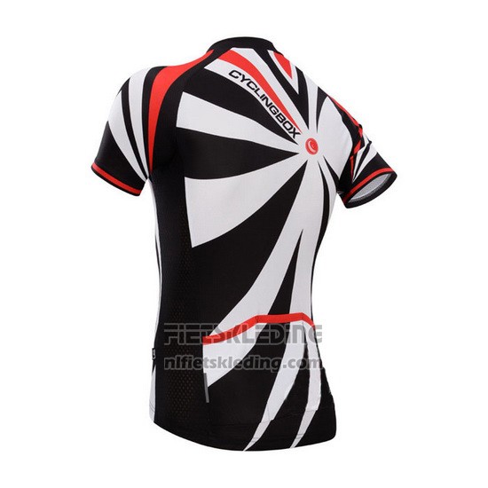 2014 Fietskleding Fox Cyclingbox Zwart en Wit Korte Mouwen en Koersbroek