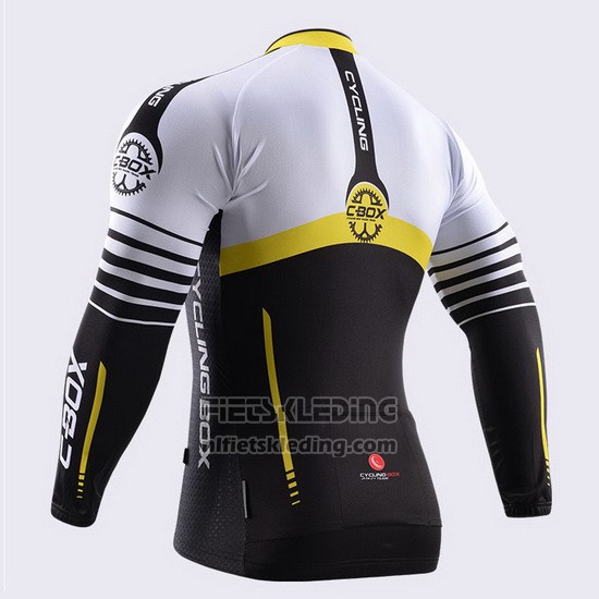 2015 Fietskleding Fox Cyclingbox Zwart en Wit Lange Mouwen en Koersbroek