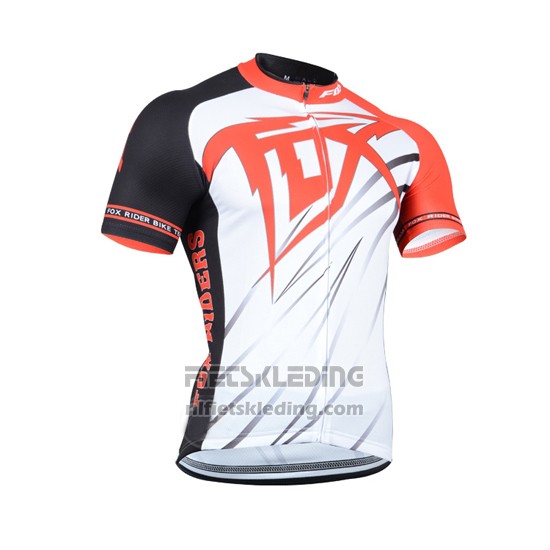 2014 Fietskleding Fox Oranje en Wit Korte Mouwen en Koersbroek