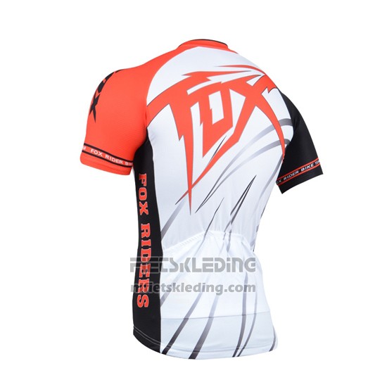 2014 Fietskleding Fox Oranje en Wit Korte Mouwen en Koersbroek