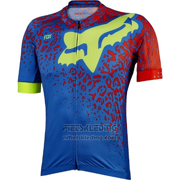 2017 Fietskleding Fox Ascent Comp Blauw Korte Mouwen en Koersbroek
