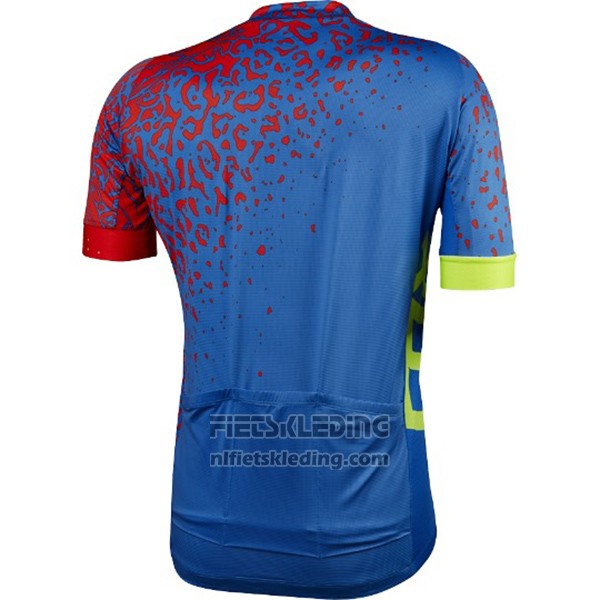 2017 Fietskleding Fox Ascent Comp Blauw Korte Mouwen en Koersbroek