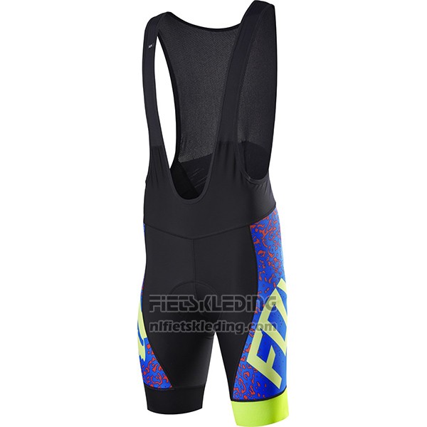 2017 Fietskleding Fox Ascent Comp Blauw Korte Mouwen en Koersbroek