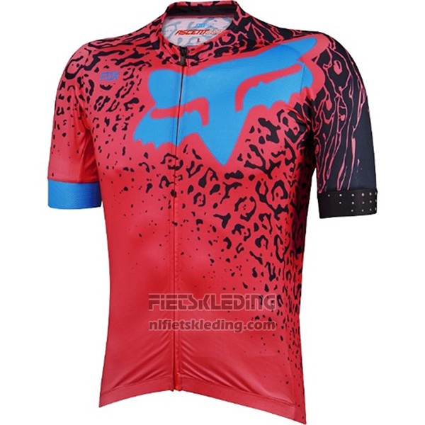 2017 Fietskleding Fox Ascent Comp Rood Korte Mouwen en Koersbroek