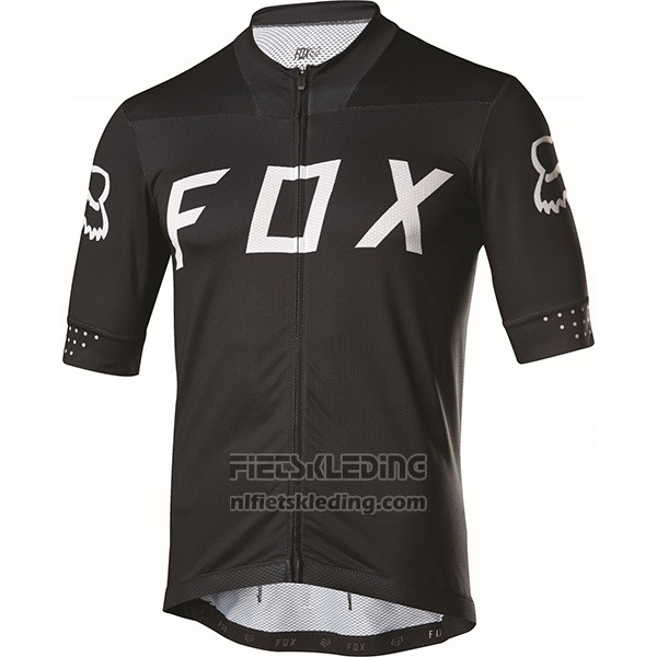 2017 Fietskleding Fox Ascent Comp Zwart Korte Mouwen en Koersbroek