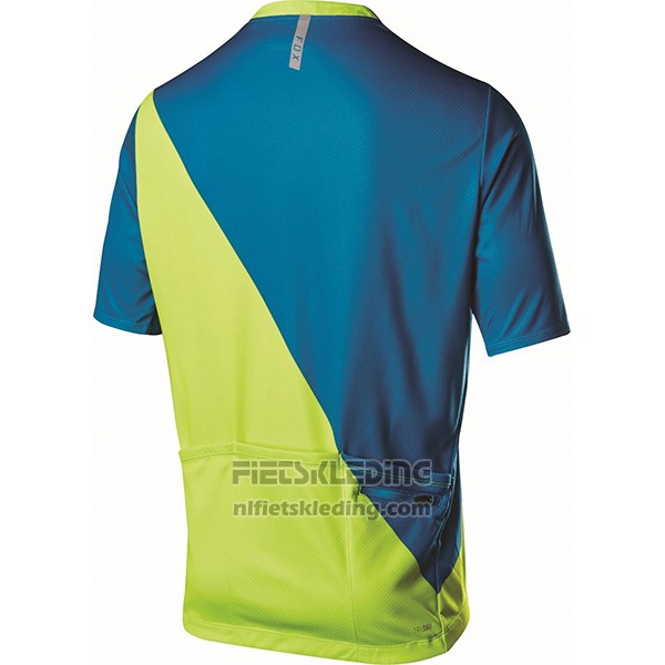 2017 Fietskleding Fox Livewire Blauw en Groen Korte Mouwen en Koersbroek