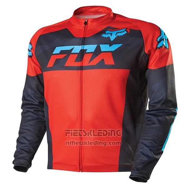 2017 Fietskleding Fox Rood en Zwart Korte Mouwen en Koersbroek
