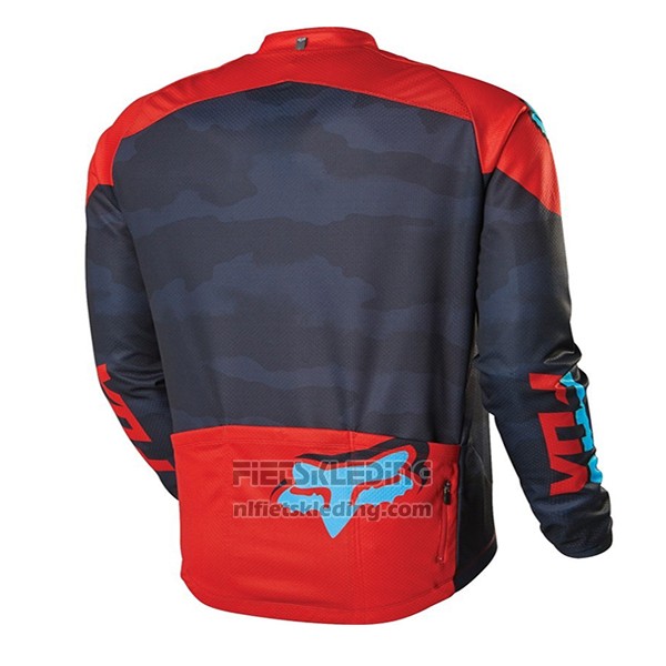 2017 Fietskleding Fox Zwart en Rood Korte Mouwen en Koersbroek