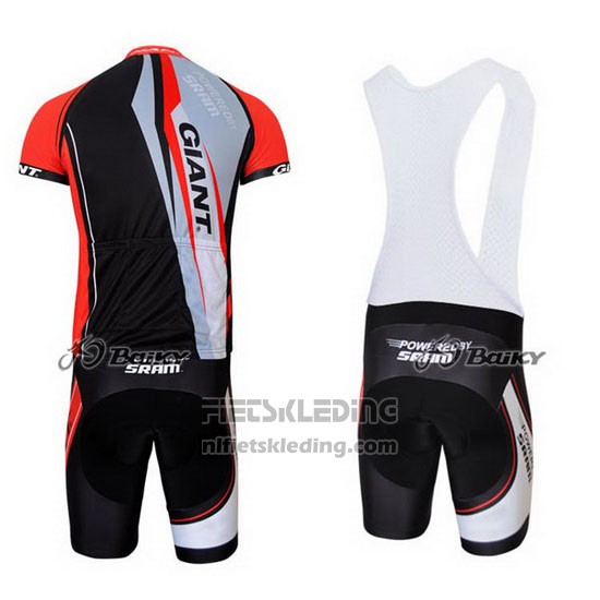 2011 Fietskleding Giant Rood en Zwart Korte Mouwen en Koersbroek