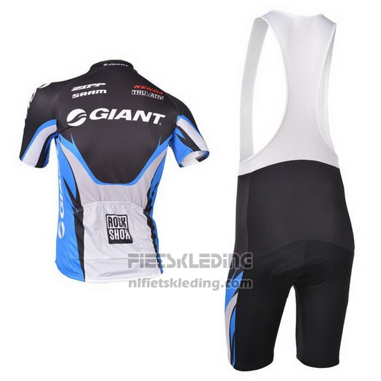 2013 Fietskleding Giant Blauw en Zwart Korte Mouwen en Koersbroek
