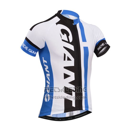 2013 Fietskleding Giant Wit en Azuur Korte Mouwen en Koersbroek